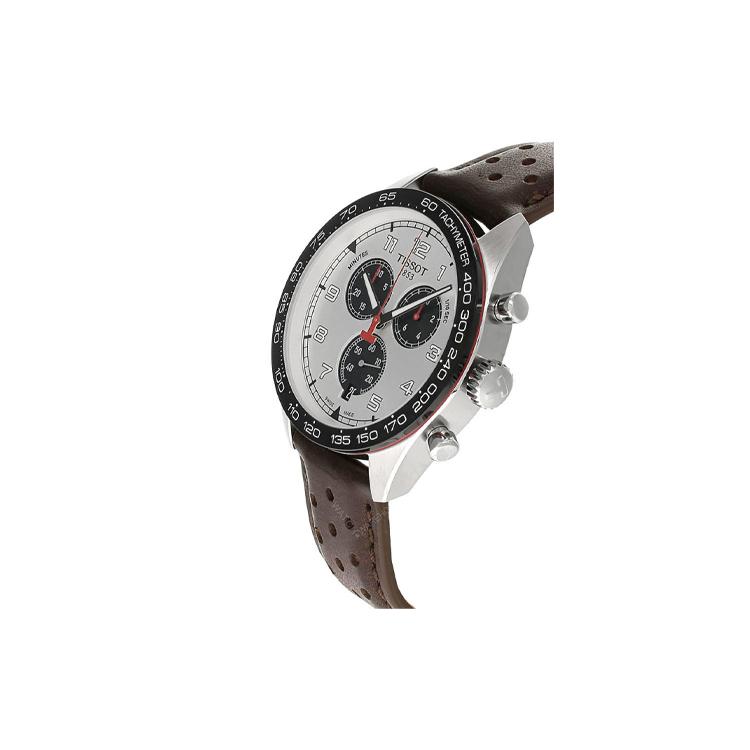 Tissot 516 Quartz Movement Men's Watches Watch 45mm Silver Dial Leather Strap T131.617.16.032.00
