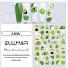 Nail Enhancement Long-lasting Avocado Strawberry 3D Glued Watermelon Colorful Nail Decoration For Nail Art Enthusiasts Beach