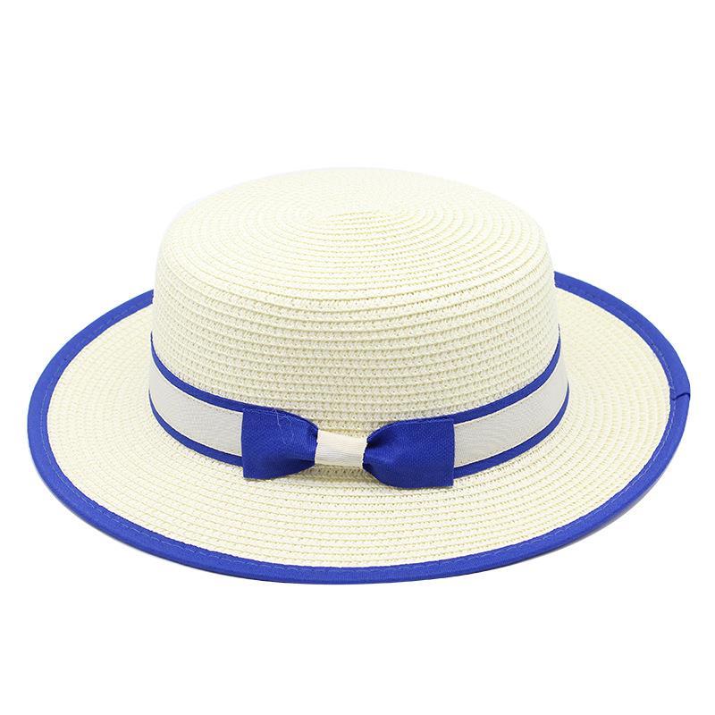 New Fashion Straw Hat Summer Women's Bow Sunscreen Sun Hat Foldable Big Eaves Beach Hat
