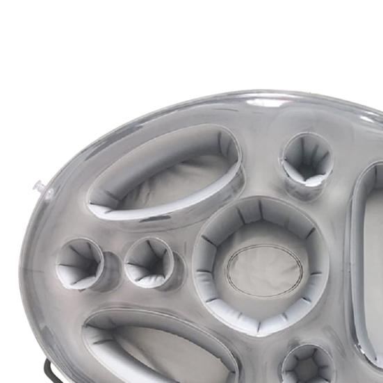 Plovoucí podnos s 8 otvory Velkokapacitní nafukovací jednobarevný design ventilu Nafukovací držáky nápojů pro bazén