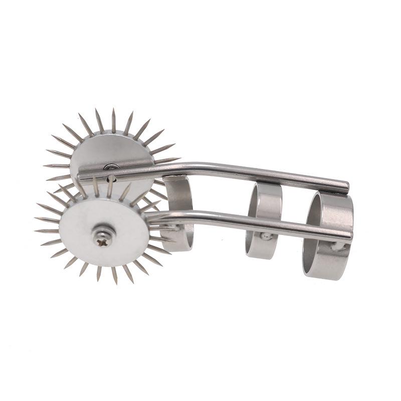 Genuine Goods Stainless Steel Thorn Wheel Finger Stall Roller Sexy Sex Toy Alternative Pleasure Sex Tools Adult Supplies