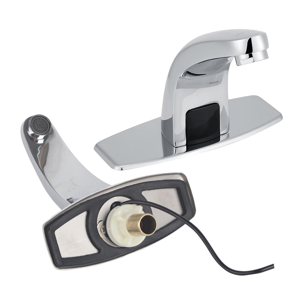 Sensor Water Tap Automatic Infrared Sensor Faucet Kitchen Bathroom Sink Cold Water Tap with Control Box Water Tap Water Faucet