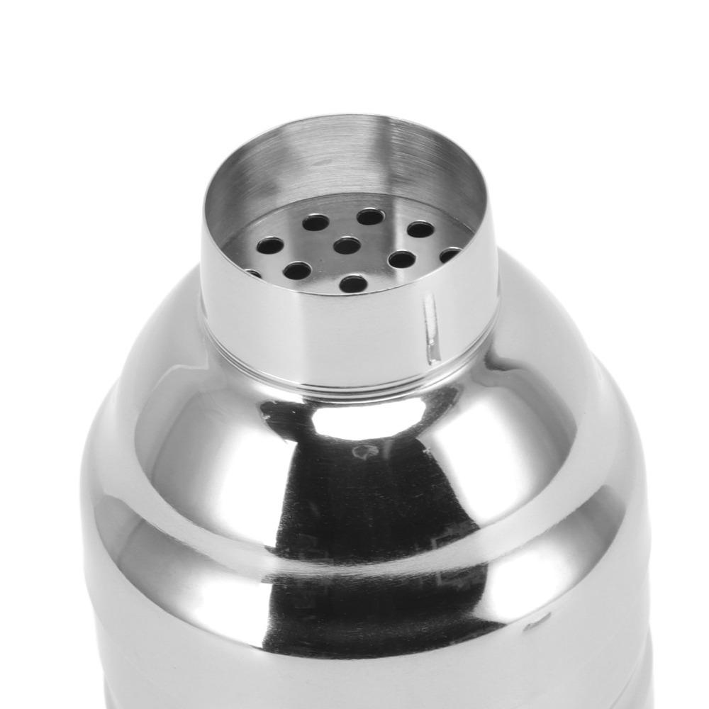 Stainless Steel Cocktail Shaker Built-In Filter Wine Shaker Durable Bartending Shaker Home