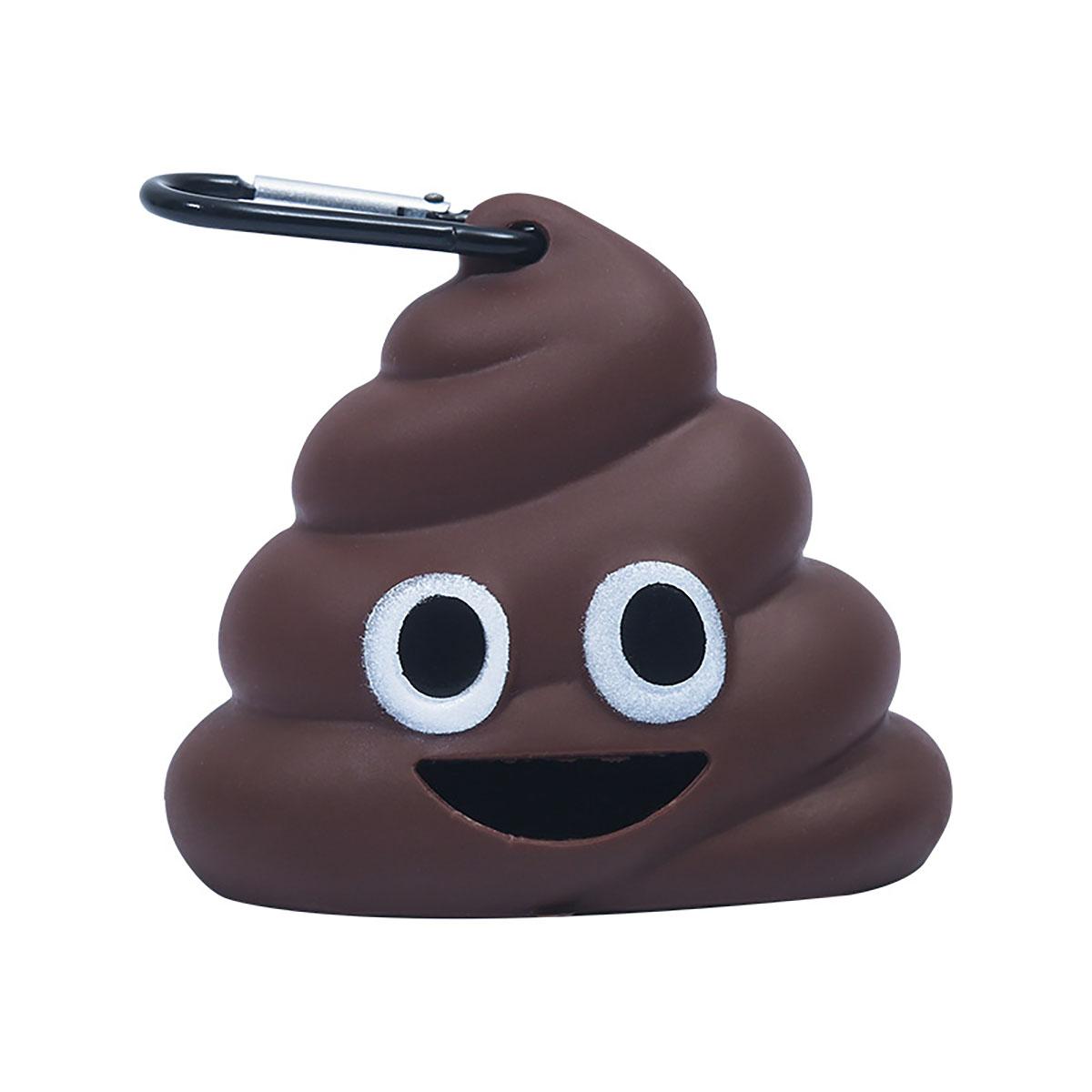 

Pet Waste Bag Dispenser Poop Bag Dogs Cat Trash Carrier Pet Bag Loader Cleaning Tool Pet Products Fecal Shape Outdoor Portable коричневий