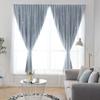 1PC Stars Blackout Self-Adhesive No Punching 1Mx2M Double Layer for Living Room Windows Curtain Self-Adhesive Sheer Curtains