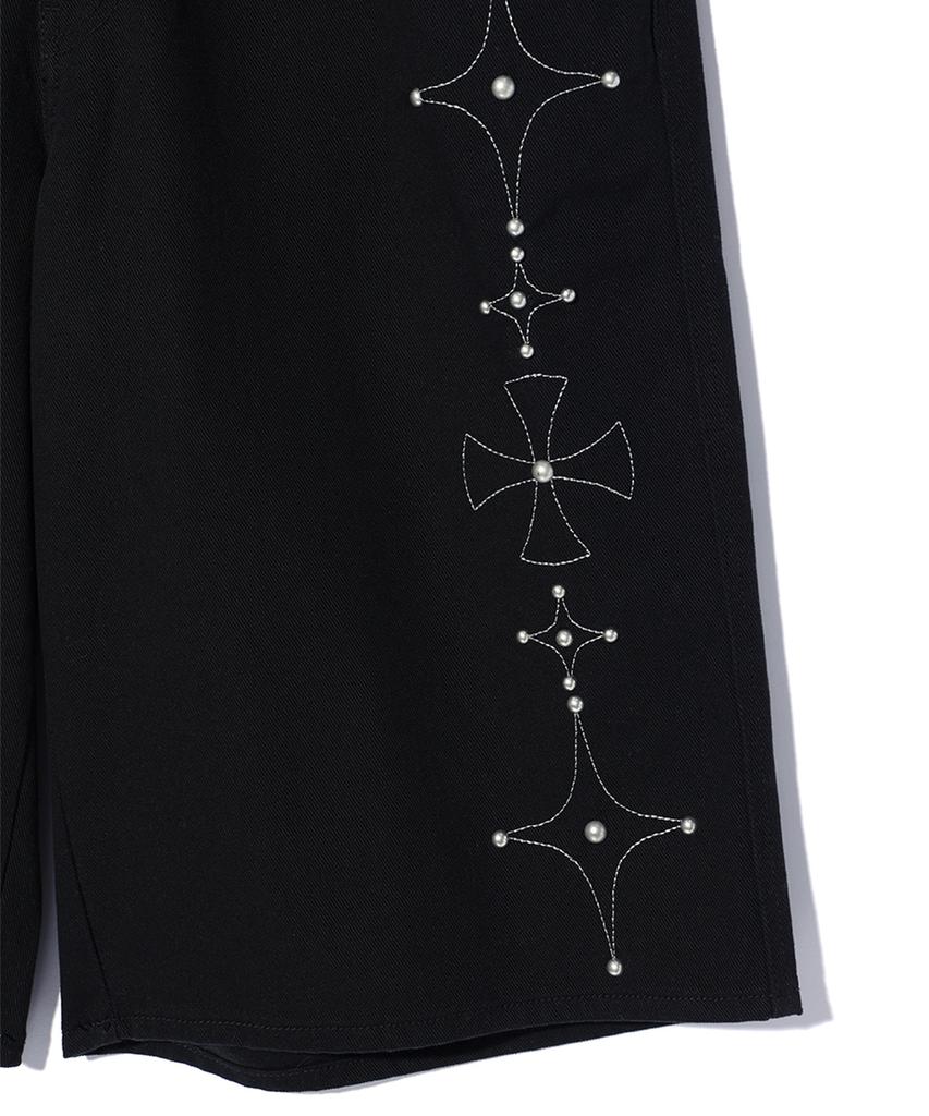 CRITIC Gothic Twill Bermuda Pants Black