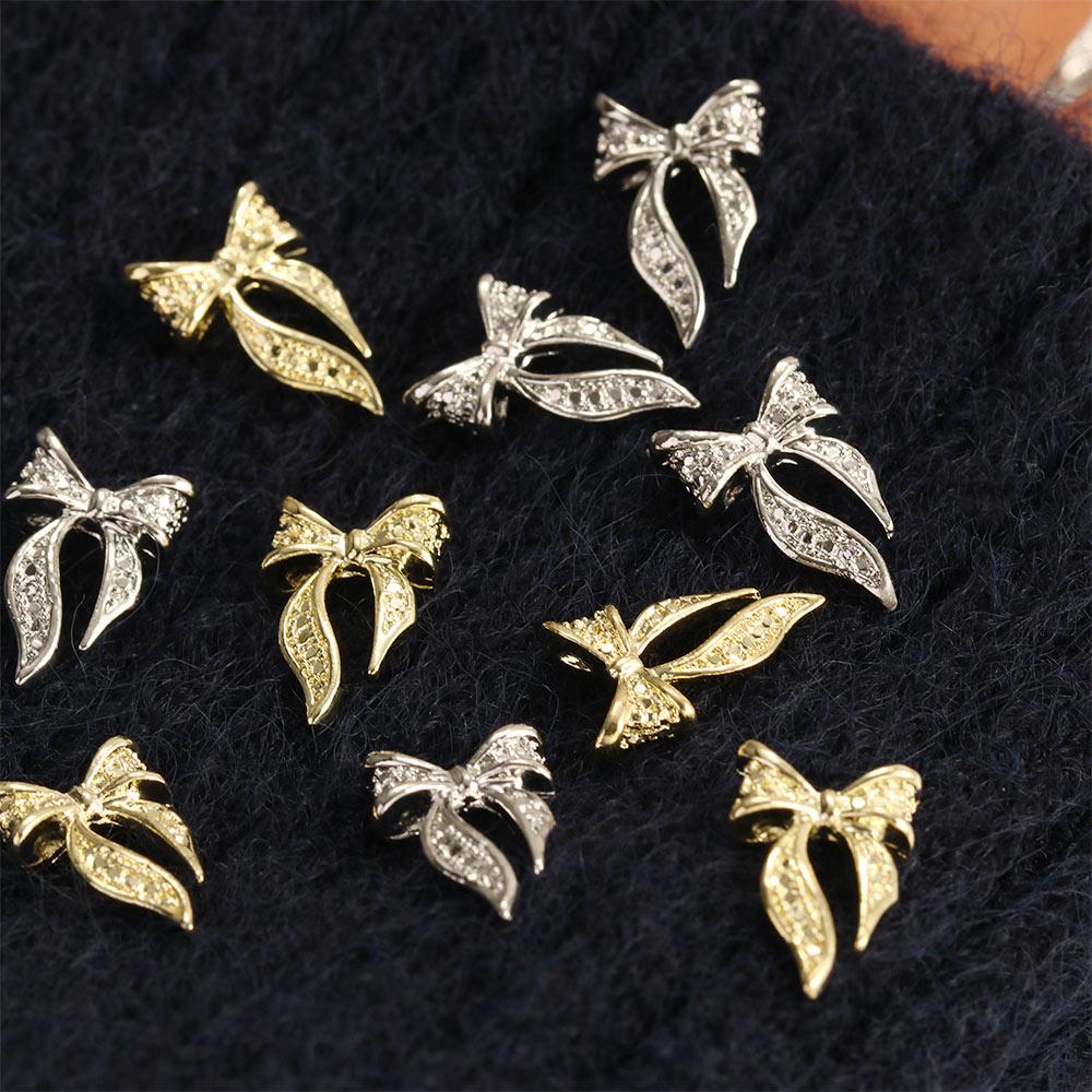 Drills 3D Manicure Rhinestones Nail Art Decoration Bow Ties Nail Jewelry Bowknot Nail Ornaments