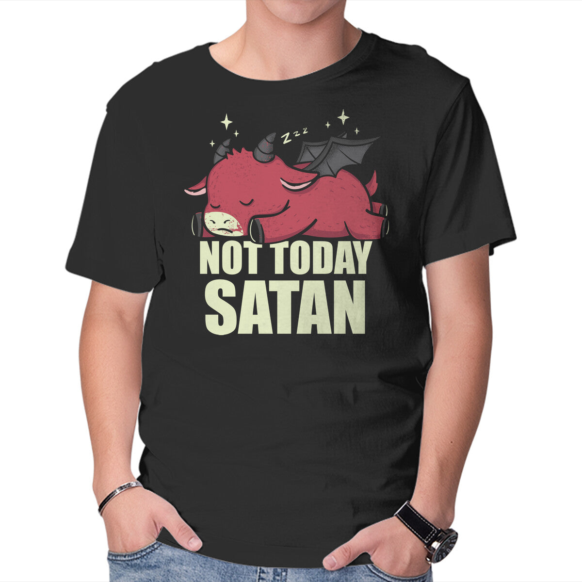 Unisex Crew Neck T-Shirt Please Not Today Graphic Short Sleeve Casual Tee XXXL