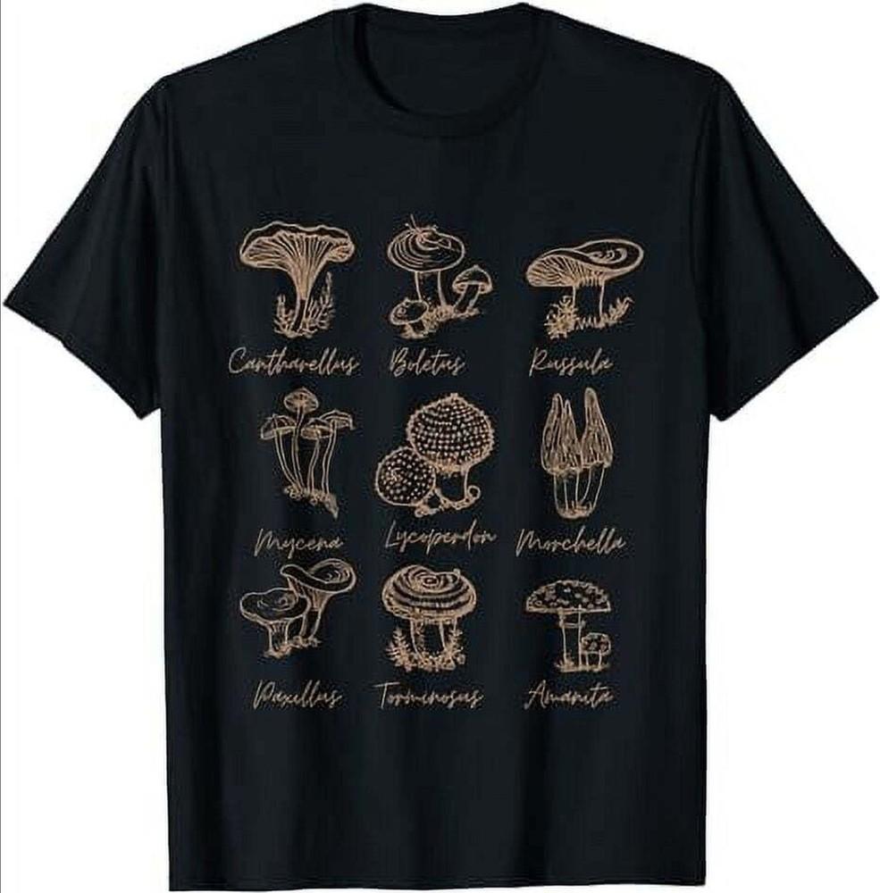 Mushroom Lover Shirt Mycology Vintage Style T-Shirt Unisex T-Shirt L