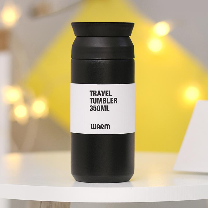 MeyJig Thermosbecher Minimalismus Thermos Vakuumflasche Tragbare Edelstahl-Wasserflasche Tour Thermobecher