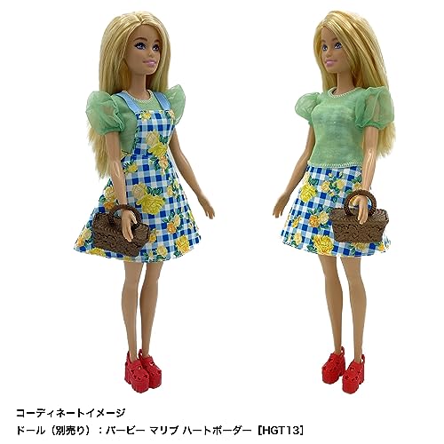 Mattel Barbie Moda Pacote com 2 Conjunto de Vestido Florido (Como Visto no Filme "Barbie") [Roupas para Boneca de Vestir] [Saco Plástico Reutilizável] [A partir de 3 anos] HJT33