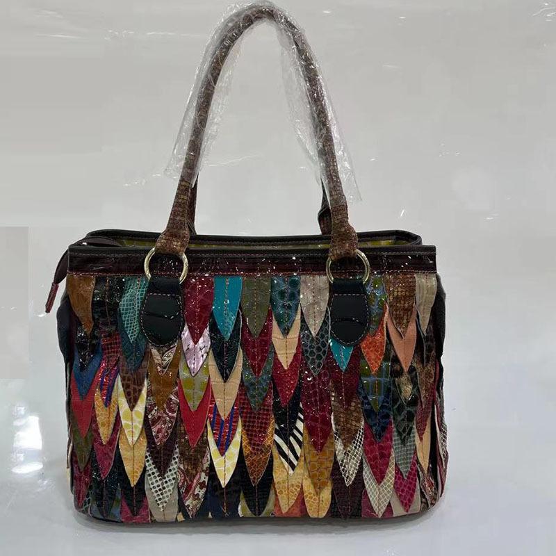 

Сумка Женская Из Овчины Ручной Работы Змеиный Принт Женская Ретро Сумка На Руку Ретро Сумка Через Плечо Большой Вместимости Женская Сумка