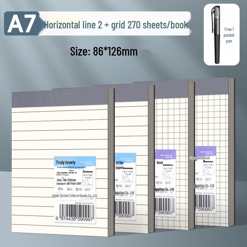 A7 Student Trumpet Sticky Note Pad: Tear-Off, Blank, Portable, Pocket-Sized, Lined & Grid Paper.