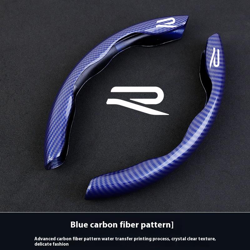 

For VW VOLKSWAGEN 2026 New Car Carbon Fiber Steering Wheel Cover Nonslip For Volkswagen R Touareg Tiguan Magotan GTI Golf Passat
