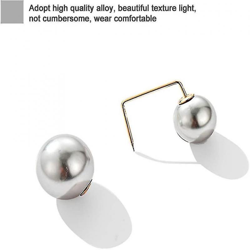 3 Pcs Artificial Pearl Brooch Fassweater Shawl Clip Safety Buttons Pins Brooch Clothing Jeans Hat Bag Decoration
