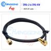 SMA-KW/SMA-J RF Flexible 50 Ohm Jumper Cable: SMA Right Angle Female to SMA Male Coaxial RG174