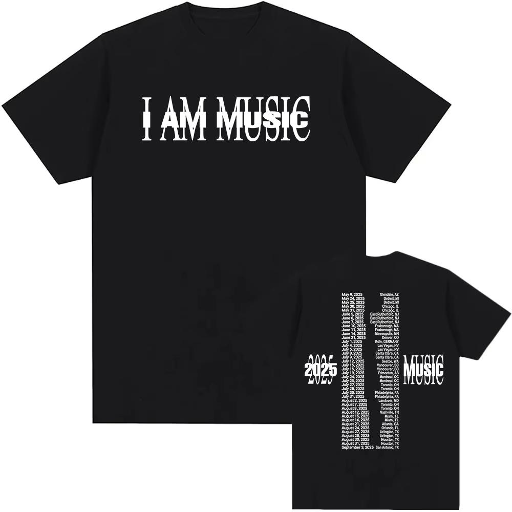 

Playboi Carti I Am Music 2026 Tour T-shirt Short Sleeve Summer O-neck Tshirts Cotton Soft High Quality T Shirt for Men Print Tee S разноцветный