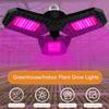 LED Plant Grow Light Foldable Red and Blue Spectrum Plant Light Triple Leaf Trellis Nursery Grow Lights