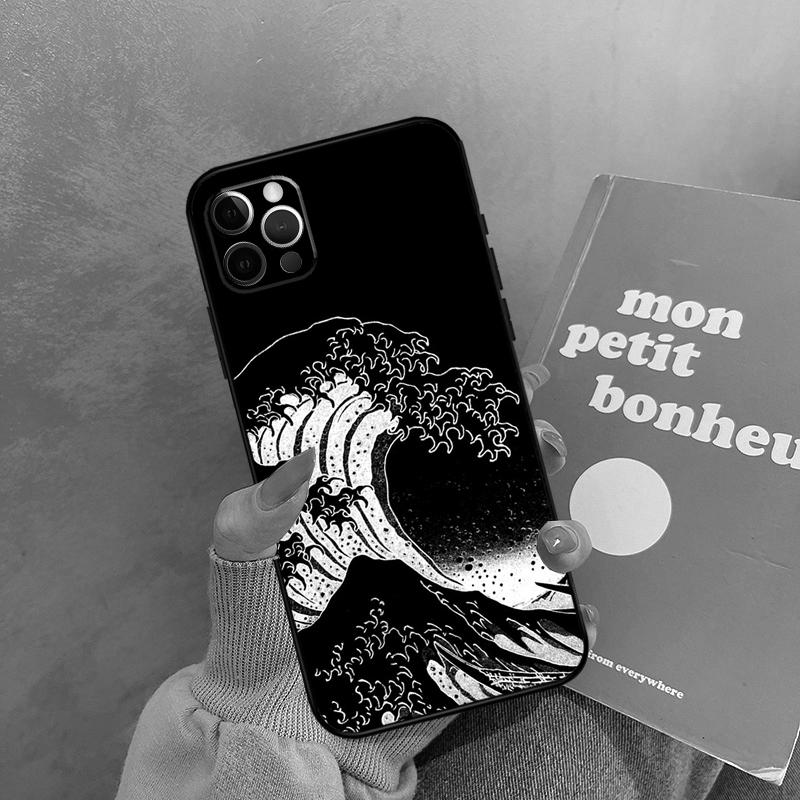 Great Kanagawa Wave Case For iPhone 17 Air 15 14 13 12 11 16 Pro Max 13 mini XR 15 16 Plus 16e Back Cover Shell