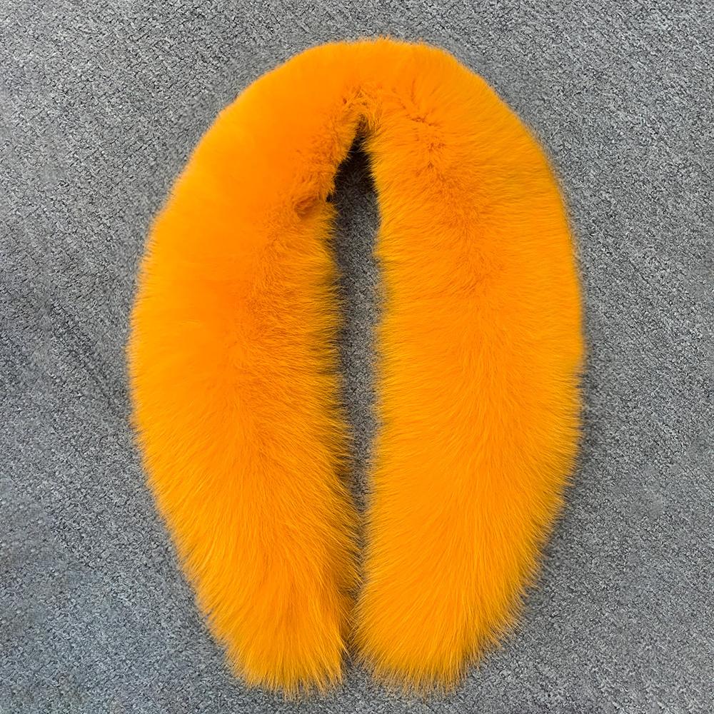 Custom Drop Shipping Fur Scarf Winter Warm Shawl Real Fox Raccoon Fur Collars