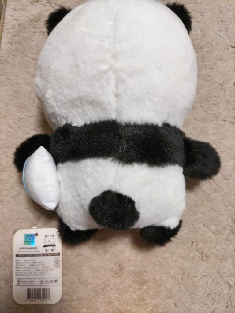 [USED] NONGDOMGOM Korean Version of Jibun Tsukkomi Kuma Plush Toy, a Panda Bear