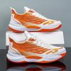 Men's Thick Sole Breathable Mesh Running Shoes, Color Block Fashion Casual Sneakers for Students Daily Wear