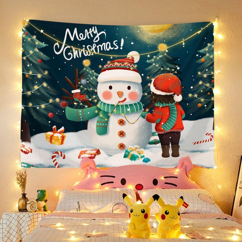 Рождественский гобелен для комнаты фон ткань Праздничный гобелен гобелен висит картина — фото 9