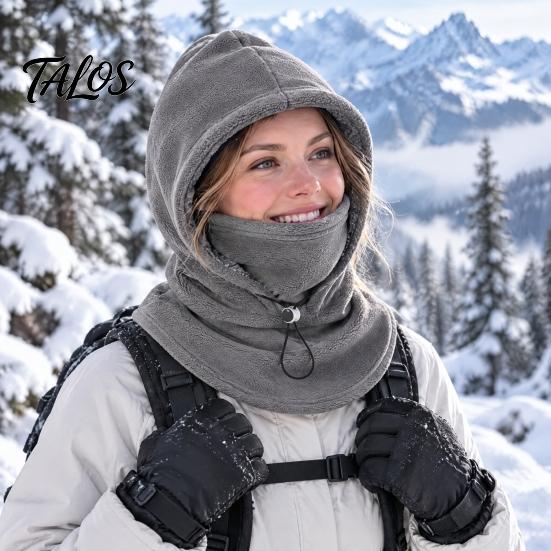 Windproof Ski Mask for Men And Women Unisex Winter Balaclava with Drawstring, Fleece Lined Hood Mask, Face Gear Camping Cover Neck Warmer Women,