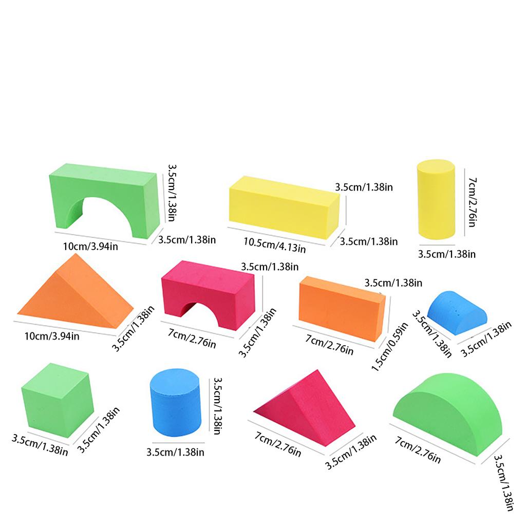 Foam Building Blocks Large Size Assembled Puzzle Children'S Toys Early Education Kindergarten Software Eva Color Building Blocks