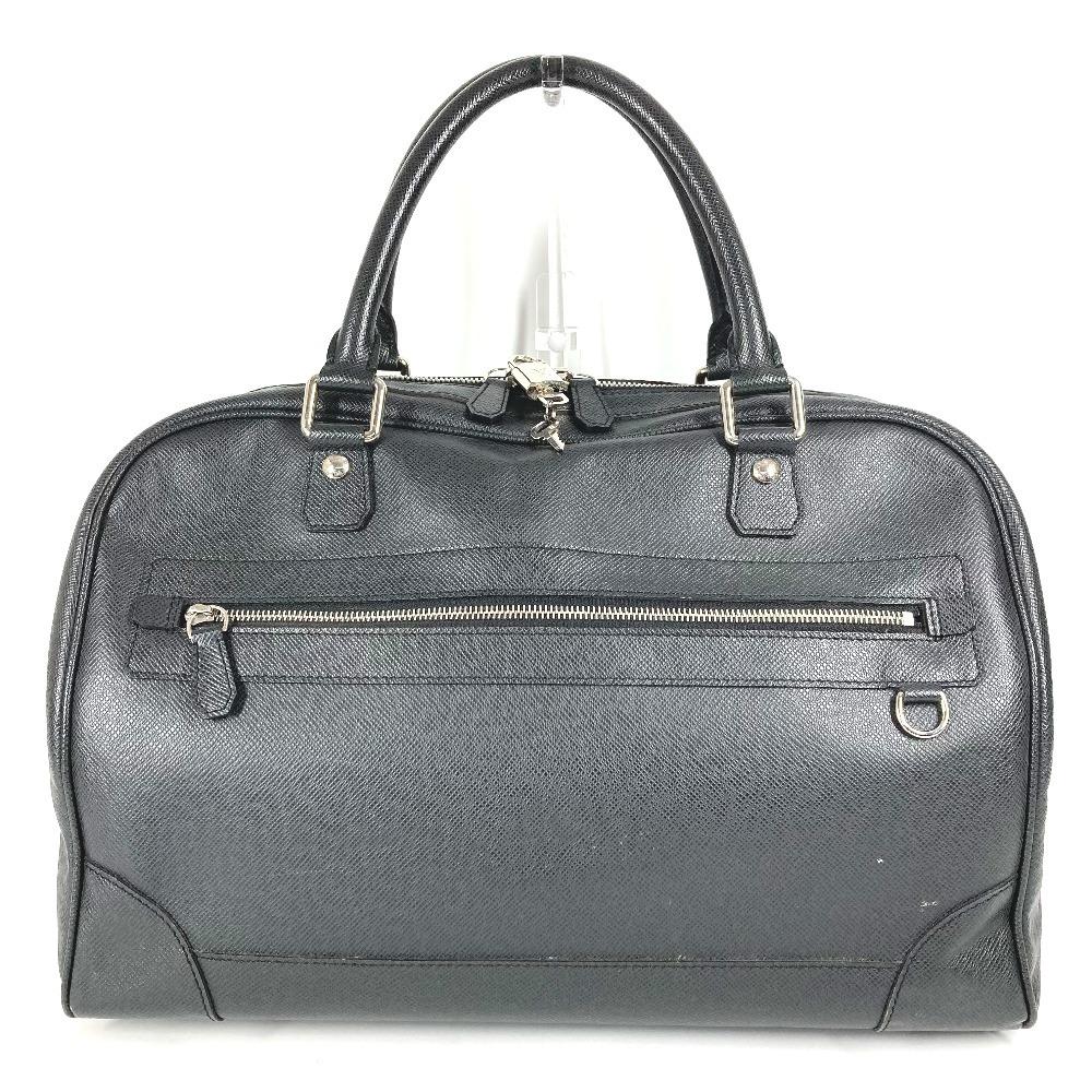 Louis Vuitton M31152 Taiga Stanislav travel bag Duffle Bag Leather Ardoise Black