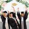 Avezano Floral Graduation Backdrop Flower Garland Graduation Party Decorations 2025 Congrats Grad Class of 2025 Photoshoot Background Prom Party
