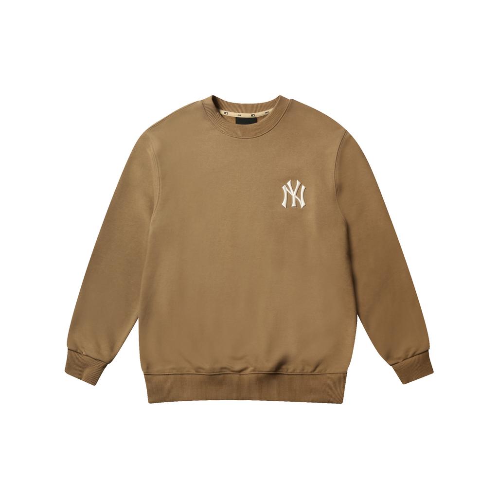New MLB Old Flower Sweatshirts Unisex Khaki 31MTM1041-50B
