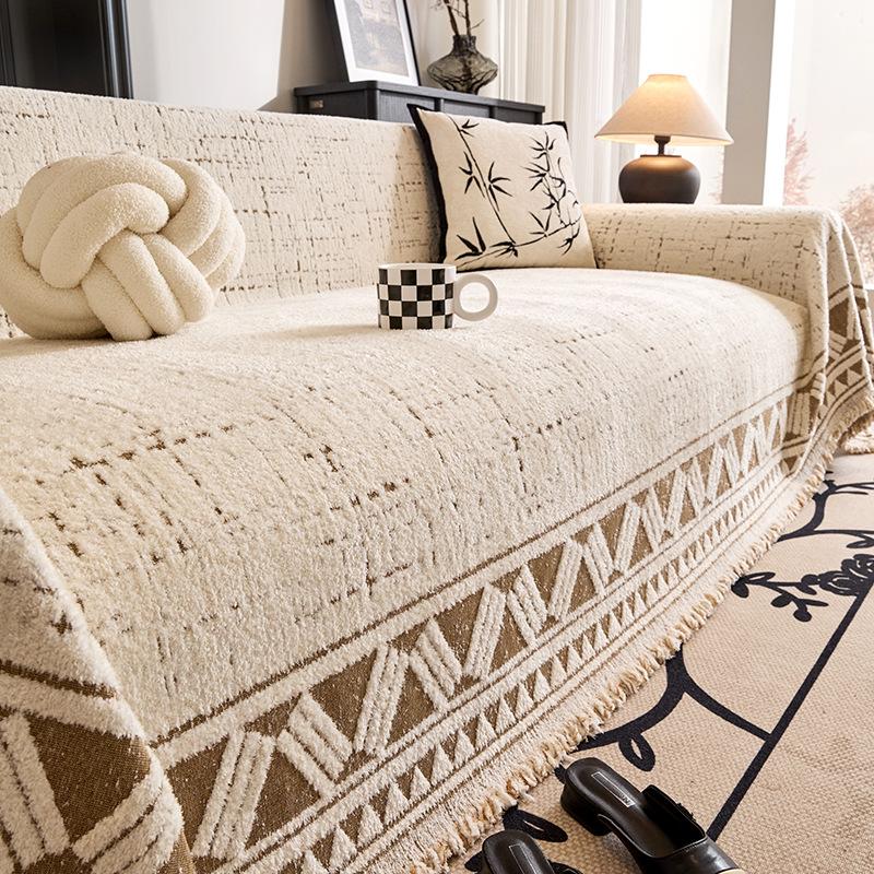 

Простое и современное диванное полотенце, цельный плюшевый чехол для дивана с полной защитой, новинка 2025, чехол для дивана, диванный плед 180*130cm