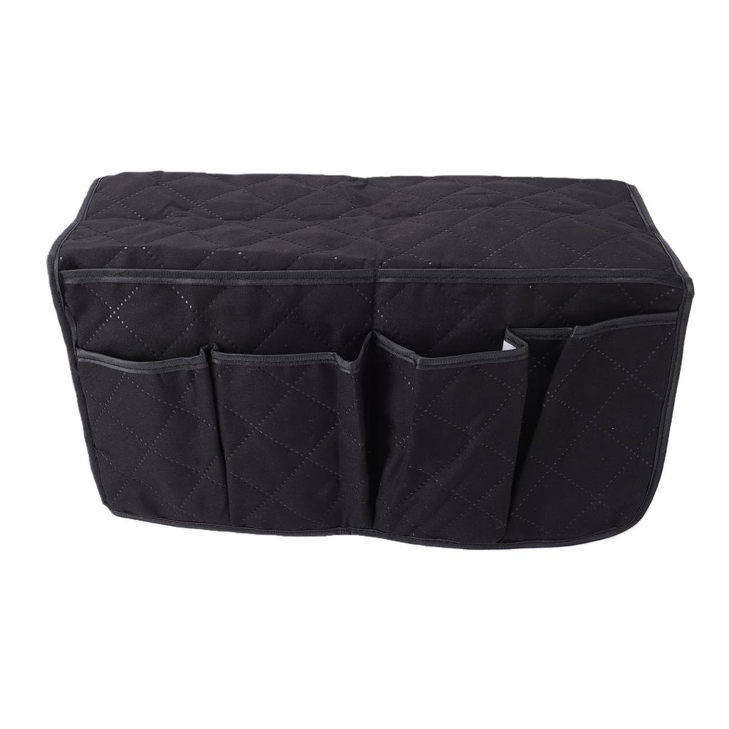 Sofa Arm Organizer 14 Pockets Multifunctional Peach Skin Fabric Couch Armchair Bedside Storage Pocket
