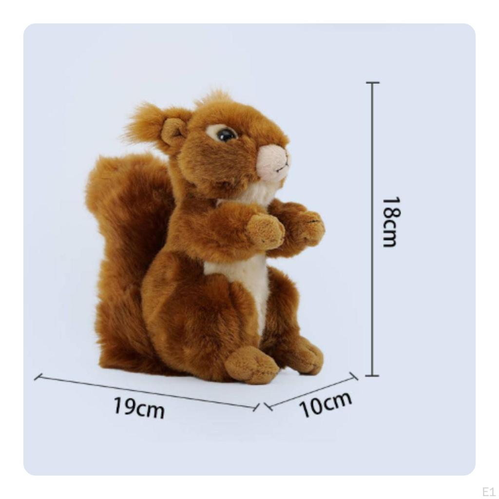 Stuffed Squirrel Soft Toy for Young Children, Collectors, Playroom, Nursery,