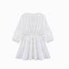 European American Women's V-neck Embroidered Mini Dress - Fashionable & Trendy