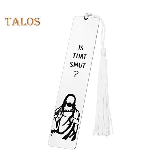 Funny Bookmark with Tassel Smooth Rustproof Corrosion Resistant Scrapbook Page Marker Bookmark