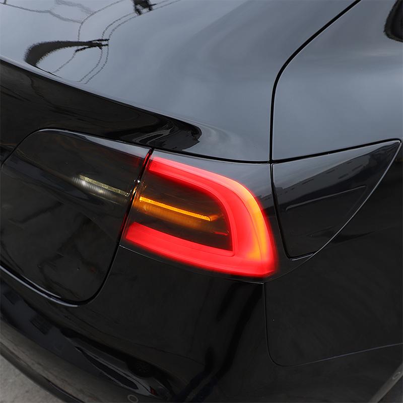 For Tesla Model 3 For Tesla Model Y 2016- Car Tail Light Cover Brake Light Wide Indicator Protective Cover Car Accessories