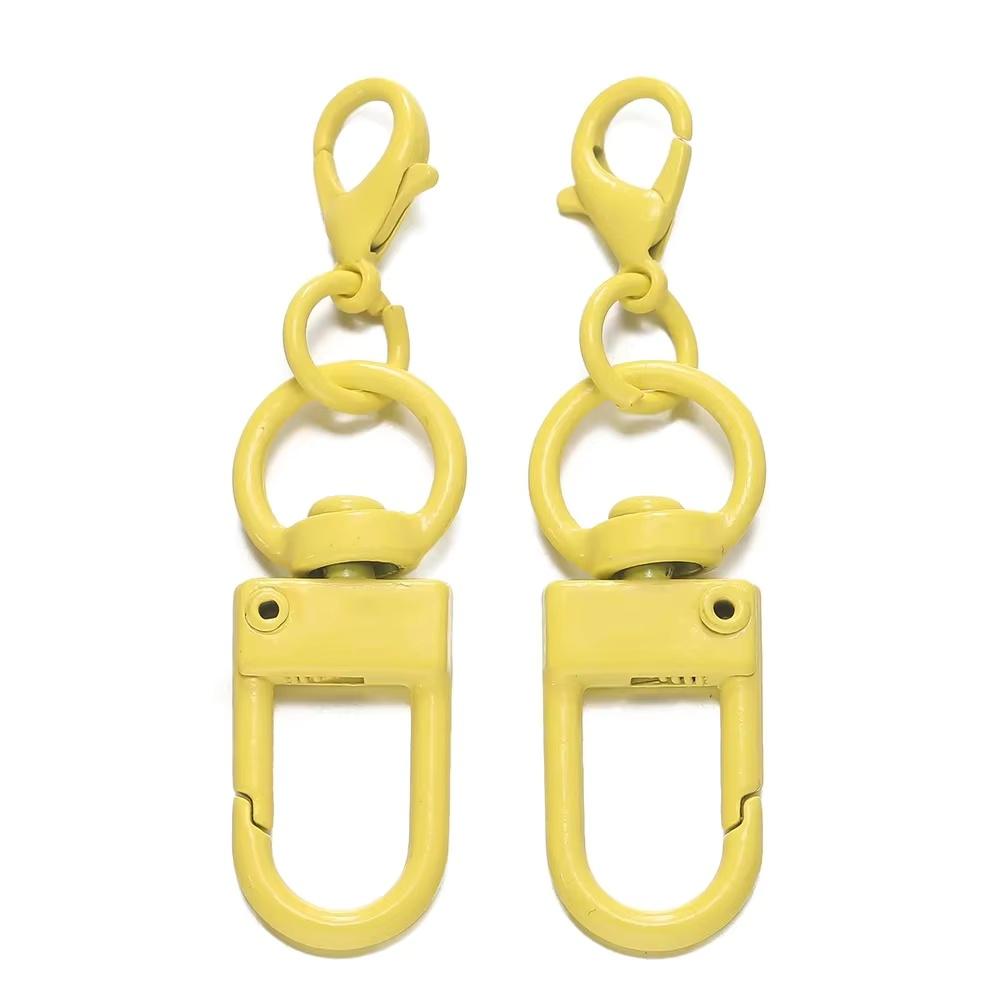 Colorful Lobster Clasp Hooks Keychain With Lobster Matel Clasps For DIY Jewelry Making Dog Buckle Neckalce Accessories 5-10pcs