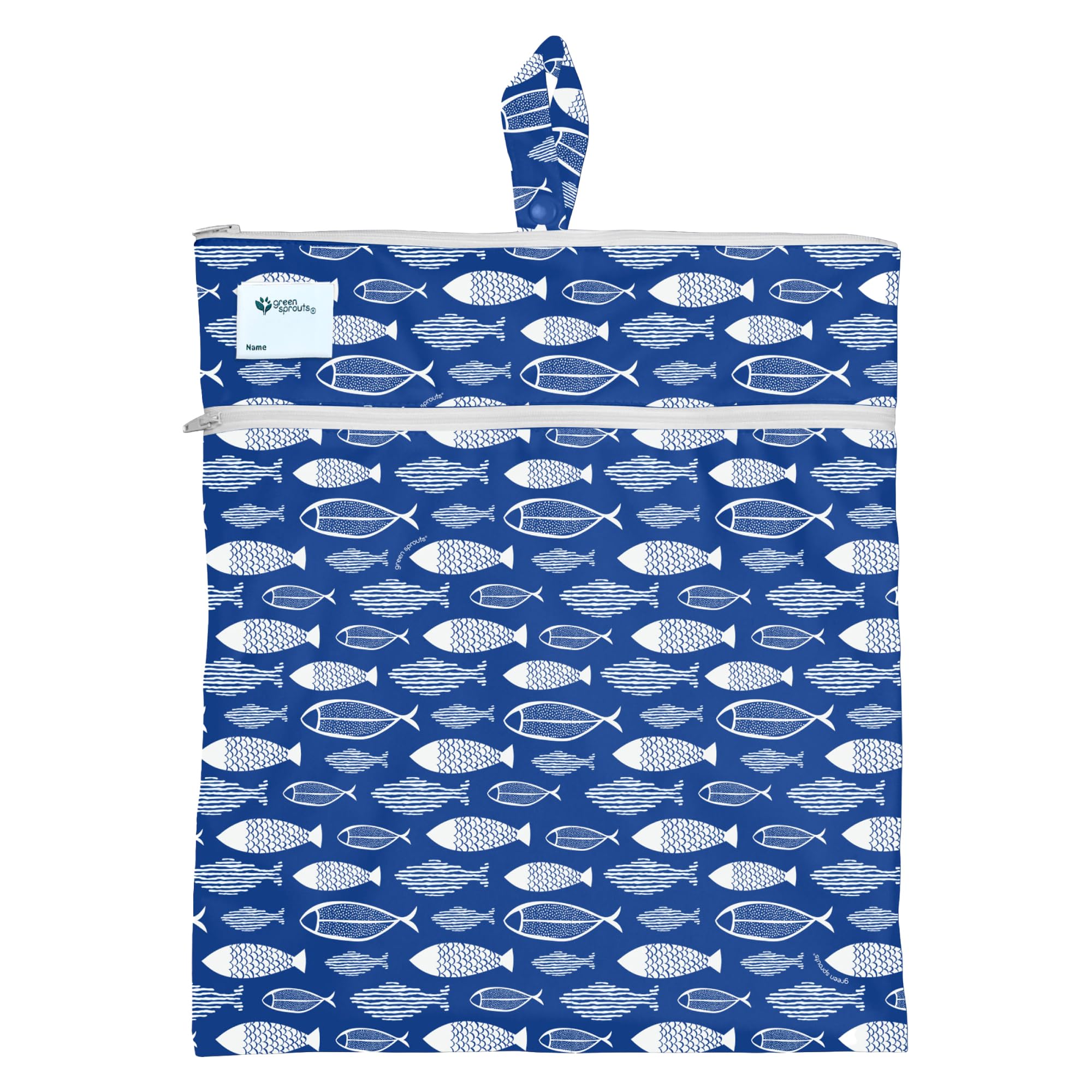 

green sprouts Pouch for Pool Daycare Clothes Waterproof Diaper and Waterproof Bags Dry Blue Water-Repellent Swimsuits, Bags, Bags, Pouches, (Wet &