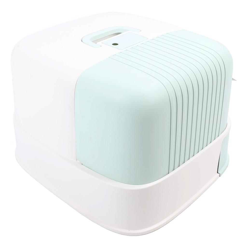 Cat Litter Box Anti Splashing Odor Resistant Stylish Look Enclosed Kitty Litter Box Cat Toilet for