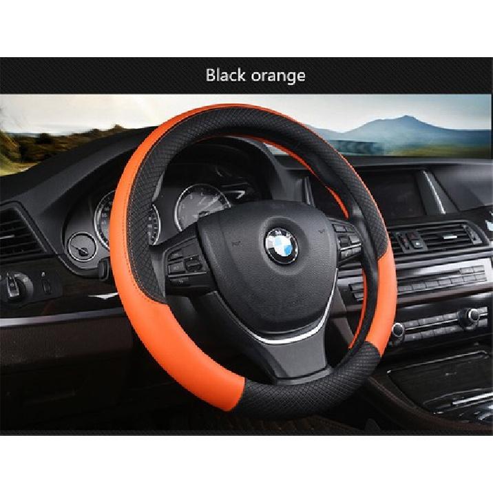 1PC PU Universal Car Sport Auto Steering Wheel Covers Anti-Slip Automotive 38CM