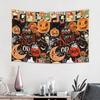 Halloween Witch Party Night Print Tapestry Room decoration Home Decoration Tapestry Decor Accessories Cute Room Decor