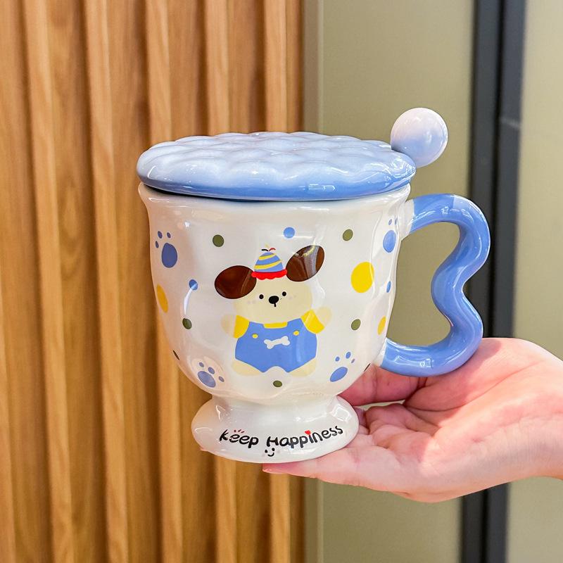 Graduation season souvenirs for classmates and teachers, cute rabbit ceramic mug, birthday gift box for boys and girls