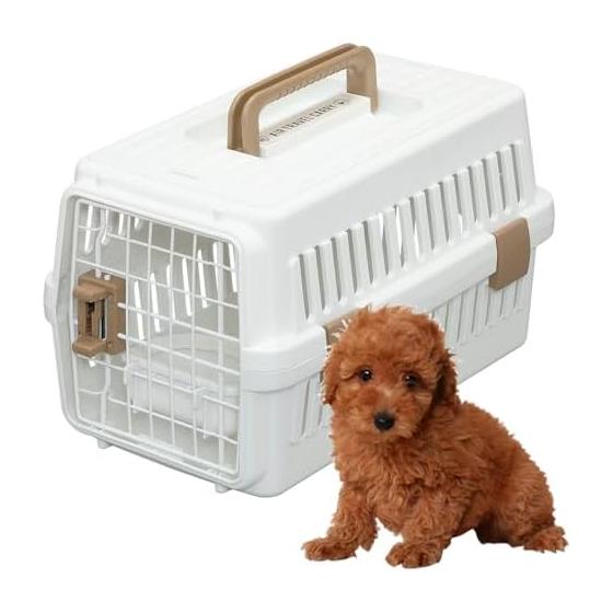 Iris Ohyama Pet Carrier Cat Carrier for Ultra Small Dogs and Cats White Width 29 x Depth 46 x Height 28.5cm