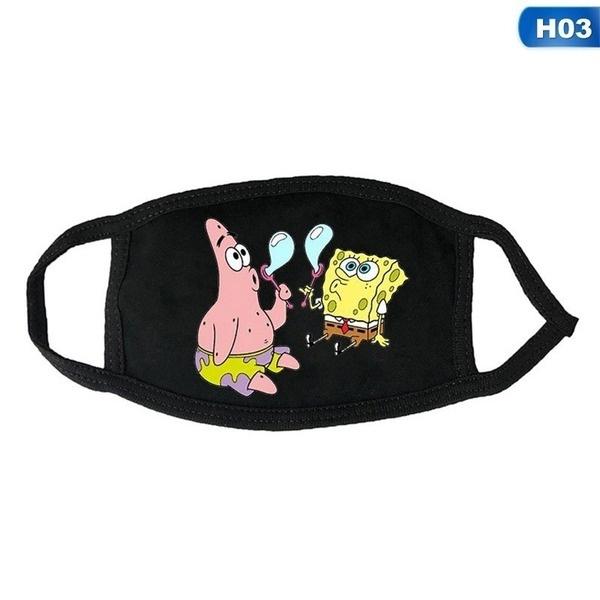 SpongeBob SquarePants Printed Mask, Washable and Reusable Dust Mask