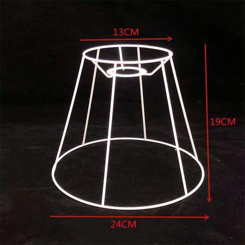 Χειροποίητος Πλαίσιο Αμπαζού Τέχνης με Σχοινί DIY: Στρογγυλά & Τετράγωνα Σιδερένια Εξαρτήματα για Επιτραπέζια Φωτιστικά