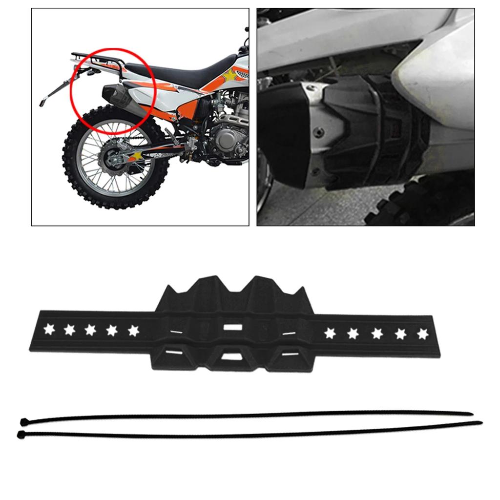 Univerzální kryt výfuku, tlumič výfuku, ochranný kryt proti nečistotám, tepelně odolný pro díly motocyklů, enduro, motokros