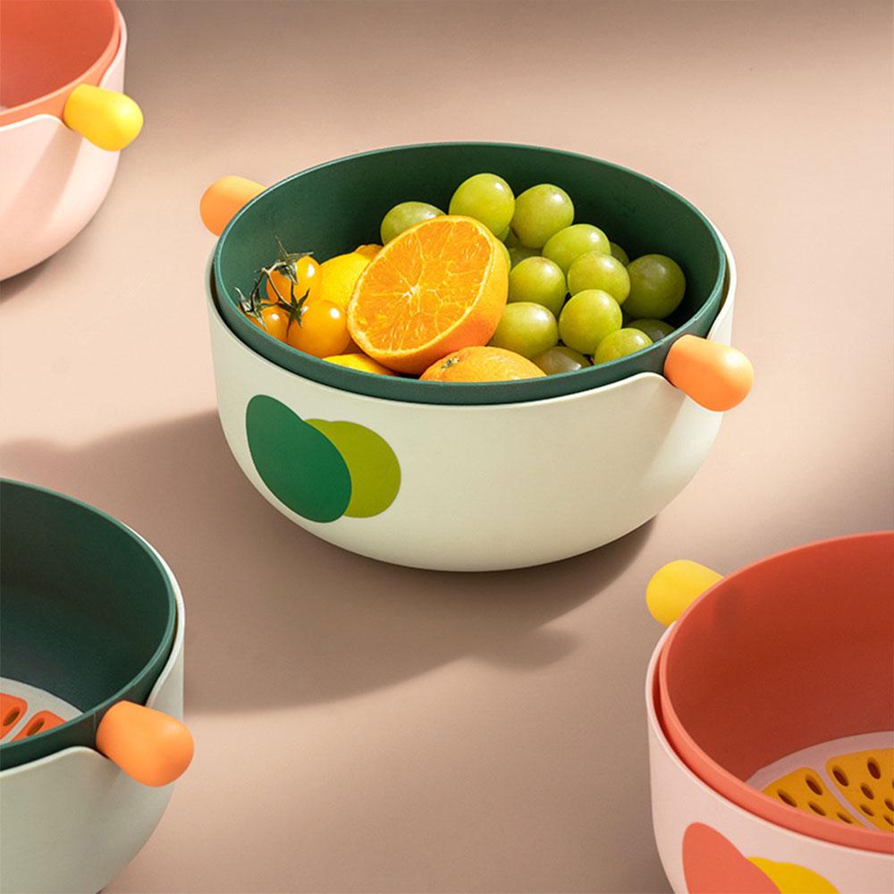 Multifunctional Double-Layer Kitchen Drain Basket Filter Basket Drain Basin