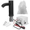 Matte Black Solid Brass Cold Water Touch-Free Infrared Tap Automatic Sensor Faucet Bathroom Basin Sink Faucets Deck Mounted